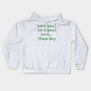 Snowy Sentiments: A Flurry of Emotions Kids Hoodie